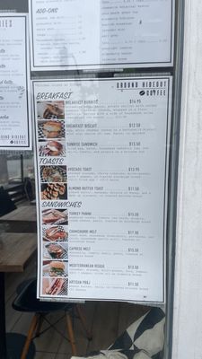 Menu photo 3 Ground Hideout Coffee Long Beach, CA