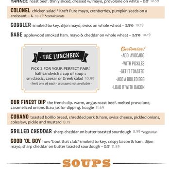 The Lunch Box - Menu - Salad Near Me - La Porte, Texas The Lunch Box - Menu - Salad Near Me - La Porte, Texas