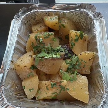 Silver and Sons BBQ - Lemon Schmaltz Potatoes - Food Trucks Near Me - Bethesda, Maryland Silver and Sons BBQ - Lemon Schmaltz Potatoes - Food Trucks Near Me - Bethesda, Maryland
