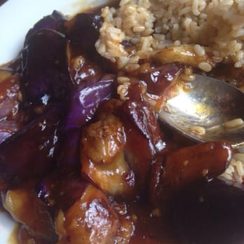M Shanghai - Eggplant with garlic sauce. Brown rice. Yummy - Shanghainese Near Me - Brooklyn, New York M Shanghai - Eggplant with garlic sauce. Brown rice. Yummy - Shanghainese Near Me - Brooklyn, New York
