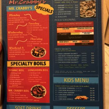 Mr. Crabby’s Seafood Kitchen And Bar - Menu - Seafood Near Me - McAllen, Texas Mr. Crabby’s Seafood Kitchen And Bar - Menu - Seafood Near Me - McAllen, Texas