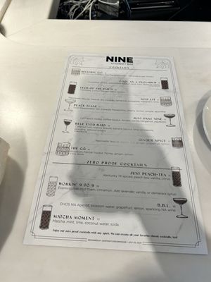 Menu photo 2 Nine Kitchen and Bar Ferndale, MI
