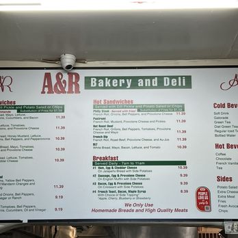 A & R Bakery - Menu 4/6/24 - Bakeries Near Me - Blythe, California