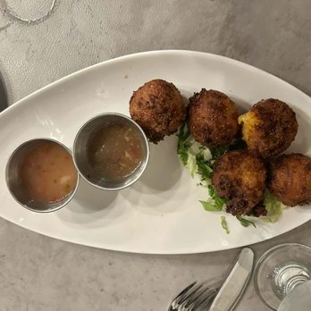 2 Twelve Seasonal Kitchen + Bar - Pimento Cheese Hushpuppies - Wine Bars Near Me - Mebane, North Carolina