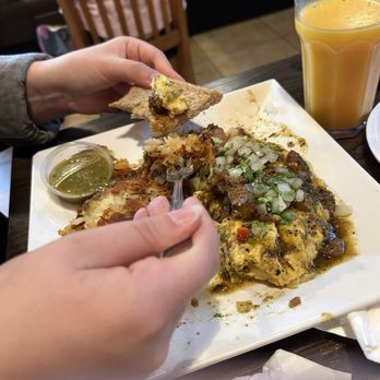 Mex Cocina Cafe - Pork chile omelet - comes with toast - Desserts Near Me - Burbank, California