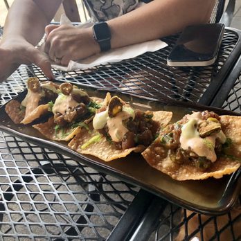 Square Root - Our sushi tuna nachos - American Near Me - Brevard, North Carolina