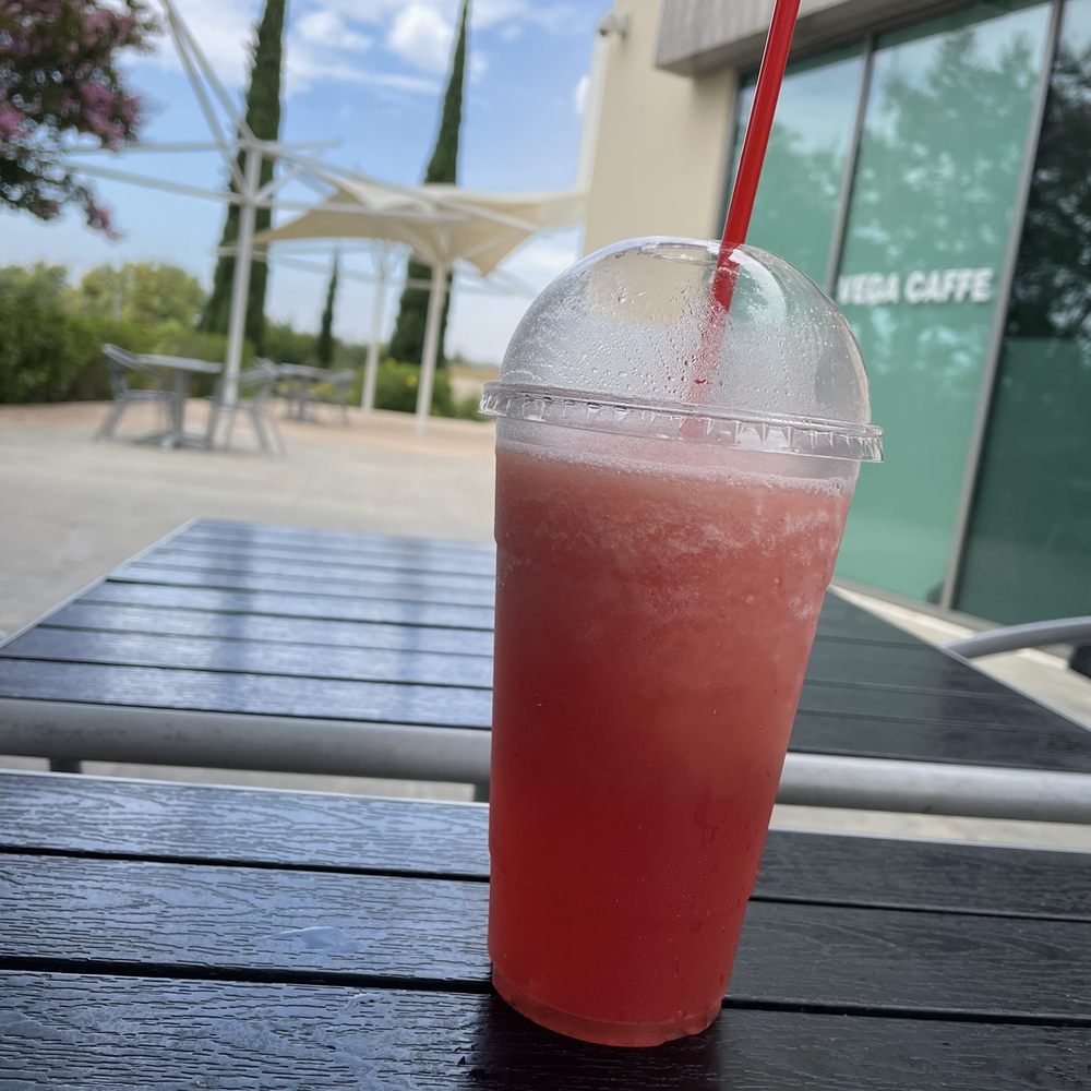 Watermelon agua fresca - great! Pretty outdoor seating area. Watermelon agua fresca - great! Pretty outdoor seating area.