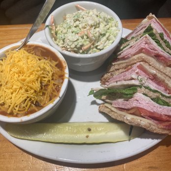 The Bunnery Bakery & Restaurant - Half & Half chili with club sandwich and coleslaw - Bakeries Near Me - Jackson, Wyoming The Bunnery Bakery & Restaurant - Half & Half chili with club sandwich and coleslaw - Bakeries Near Me - Jackson, Wyoming