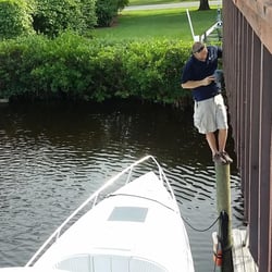 Empire Computer Services - Pan Tilt Zoom camera on dock allows full zoom in capabilities to secure the boat and dock access.