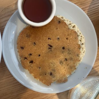 The Sleepy Rooster - Chocolate chip pancake - New American Near Me - Chagrin Falls, Ohio The Sleepy Rooster - Chocolate chip pancake - New American Near Me - Chagrin Falls, Ohio
