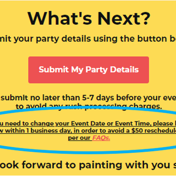 Paint the Town - This company is trying to charge me to reschedule even though they sent me this! - Paint & Sip Near Me Paint the Town - This company is trying to charge me to reschedule even though they sent me this! - Paint & Sip Near Me