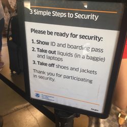 TSA Checkpoint - Lihue Airport - Please be ready.