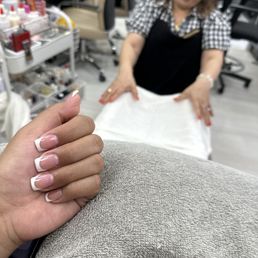 Bibi doing my pedicure Bibi doing my pedicure