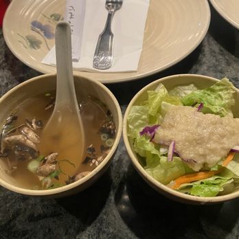Wasabi - Miso soup and salad - Japanese Near Me - Elk Grove, California