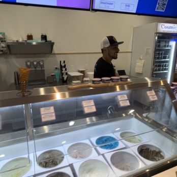 Cosmic Ice Cream - This is the ice cream bar. - Ice Cream & Frozen Yogurt Near Me - Houston, Texas Cosmic Ice Cream - This is the ice cream bar. - Ice Cream & Frozen Yogurt Near Me - Houston, Texas