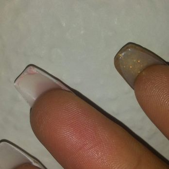 EVA Nails & Spa - Sloppy paint job and filing - Nail Salons Near Me - Arlington, Texas