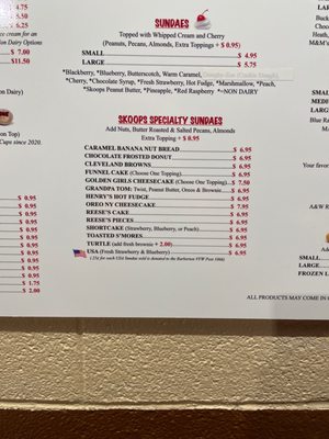 Menu photo 3 Skoops Ice Cream Barberton, OH Menu photo 3 Skoops Ice Cream Barberton, OH