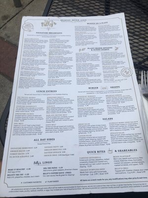 Menu photo 4 Billy's Downtown Diner Bethlehem, PA Menu photo 4 Billy's Downtown Diner Bethlehem, PA