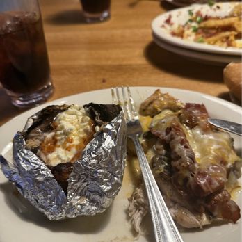 Cattleman's Roadhouse - Smothered Chicken with sweet potato - Steakhouses Near Me - Shepherdsville, Kentucky
