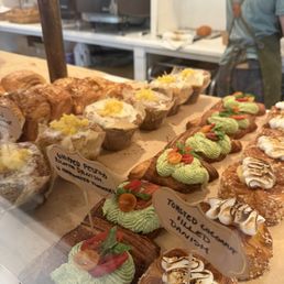 Display Case with Pastries Display Case with Pastries