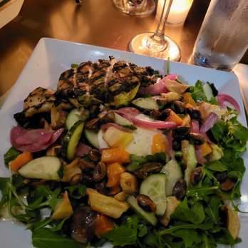 Bourbon N' Bubbles - Harvest salad with grilled chicken - Bars Near Me - Charleston, South Carolina