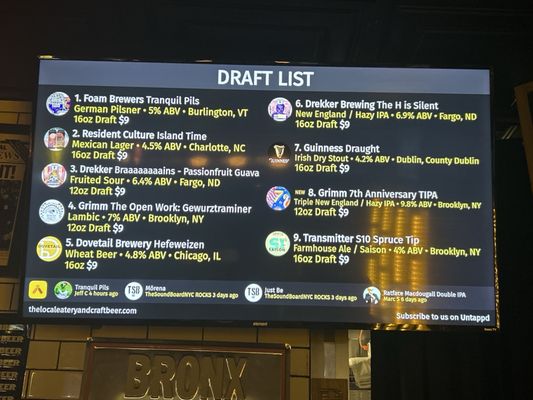 Menu photo 5 Local Hops Forest Hills, NY