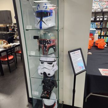 Galaxy Game Cafe - Star Wars helmets - Tabletop Games Near Me - Citrus Heights, California Galaxy Game Cafe - Star Wars helmets - Tabletop Games Near Me - Citrus Heights, California