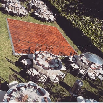 BEL Event Productions - Balcony view of our tables and dance floor day of our wedding. - Party & Event Planning Near Me - Irvine, California BEL Event Productions - Balcony view of our tables and dance floor day of our wedding. - Party & Event Planning Near Me - Irvine, California