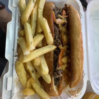Bulgogi Box - Bulgolgi Beef with Fried Kimchi and Fries. The perfect size sandwich and portion of food! Soooo Goood! - Barbeque Near Me - Newnan, Georgia