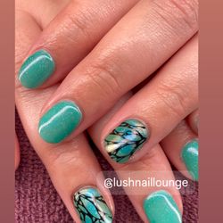 Lush Nail Lounge - Gel polish with layered art design