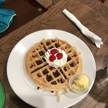 Frizzle Chicken Cafe - Kids chocolate chip waffle - Breakfast & Brunch Near Me - Pigeon Forge, Tennessee