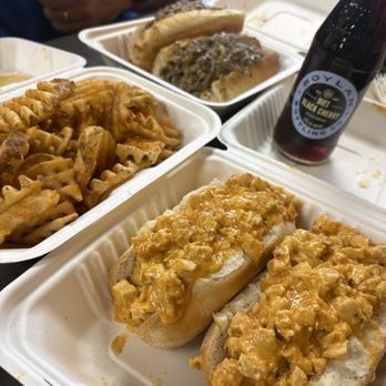 Gouldsburger's - Gluten free buffalo chicken cheesesteak, regular beef cheesesteak and charm city cheese fries. - Cheesesteaks Near Me - Gloucester Township, New Jersey Gouldsburger's - Gluten free buffalo chicken cheesesteak, regular beef cheesesteak and charm city cheese fries. - Cheesesteaks Near Me - Gloucester Township, New Jersey