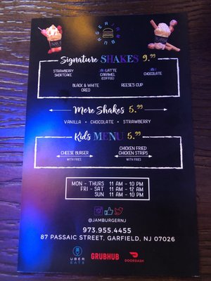 Menu photo 4 Jam Burger Garfield, NJ