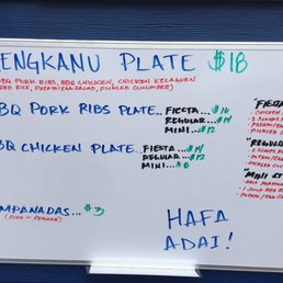 Today's menu. If you are unfamiliar with this food ask the ladies! They are incredibly nice and helpful!! Today's menu. If you are unfamiliar with this food ask the ladies! They are incredibly nice and helpful!!