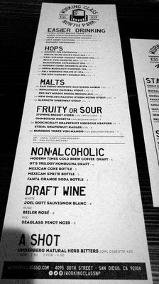 Menu photo 7 Working Class San Diego, CA Menu photo 7 Working Class San Diego, CA