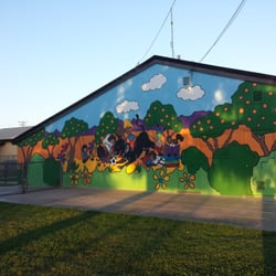 Doyle Elementary - This is a picture of a mural that was painted in 2012 by volunteer employees from Target.