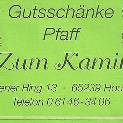 Gutsschänke Pfaff Zum Kamin