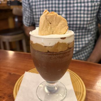 Seasoned Skillet Restaurant - THIS! The chocolate (and maybe a whisper of coffee) mousse, seen with the frothed coffee cream, honey comb and whipped cream. - Bars Near Me - Randolph, Vermont Seasoned Skillet Restaurant - THIS! The chocolate (and maybe a whisper of coffee) mousse, seen with the frothed coffee cream, honey comb and whipped cream. - Bars Near Me - Randolph, Vermont