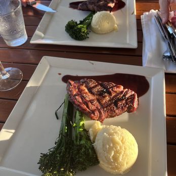 The Beachcomber - Ribeye with mashed potatoes and broccolini - Seafood Near Me - Newport Beach, California
