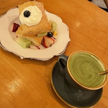 Prince Tea House - 117. Matcha Latte Mille Feuille - Tea Rooms Near Me - Flushing, New York