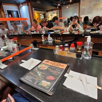 Ramen Nakamura - Seated inside at the small bar - Ramen Near Me - Honolulu, Hawaii