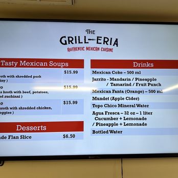 The Grill-Eria - Menu - Mexican Near Me - Austin, Texas The Grill-Eria - Menu - Mexican Near Me - Austin, Texas