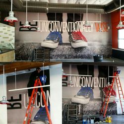 Royal Wrapz - Wall wrap for blaze pizza
