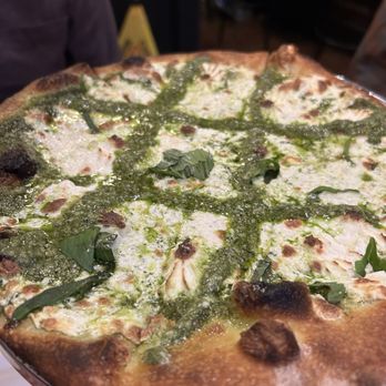 Lombardi's Pizza - Pesto Pie - Pizza Near Me - New York, New York Lombardi's Pizza - Pesto Pie - Pizza Near Me - New York, New York
