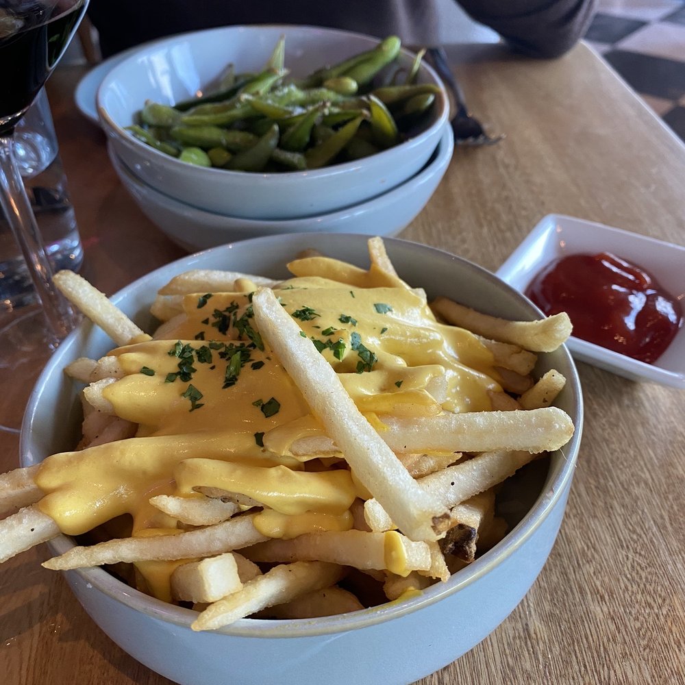 Quince Riverside - Traditional Edamames and Rosemary cheese fries - Desserts Near Me - Fort Worth, Texas Quince Riverside - Traditional Edamames and Rosemary cheese fries - Desserts Near Me - Fort Worth, Texas