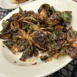 Vegan crispy Brussels sprouts