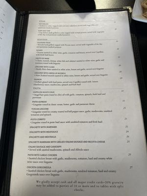 Menu photo 1 Cuccia's Graeagle, CA Menu photo 1 Cuccia's Graeagle, CA