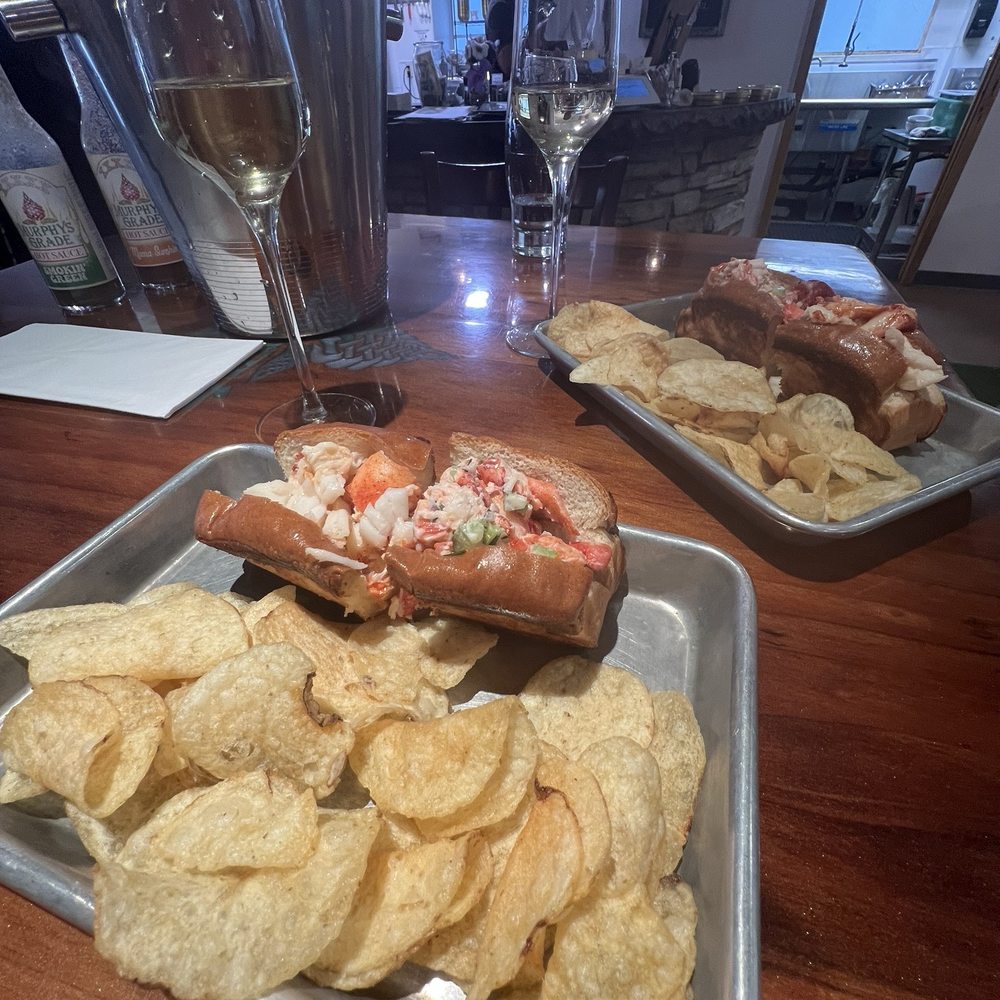 Murphys Grade - Cold lobster roll and chips - Seafood Near Me - Murphys, California Murphys Grade - Cold lobster roll and chips - Seafood Near Me - Murphys, California