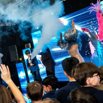 Alchemy Performing Arts - Mitzvah Mirror Head and Showgirl - Performing Arts Near Me