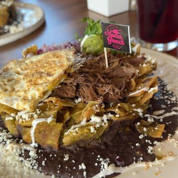 Madres Brunch - Green chilaquiles with birria - Breakfast & Brunch Near Me - Bellflower, California Madres Brunch - Green chilaquiles with birria - Breakfast & Brunch Near Me - Bellflower, California